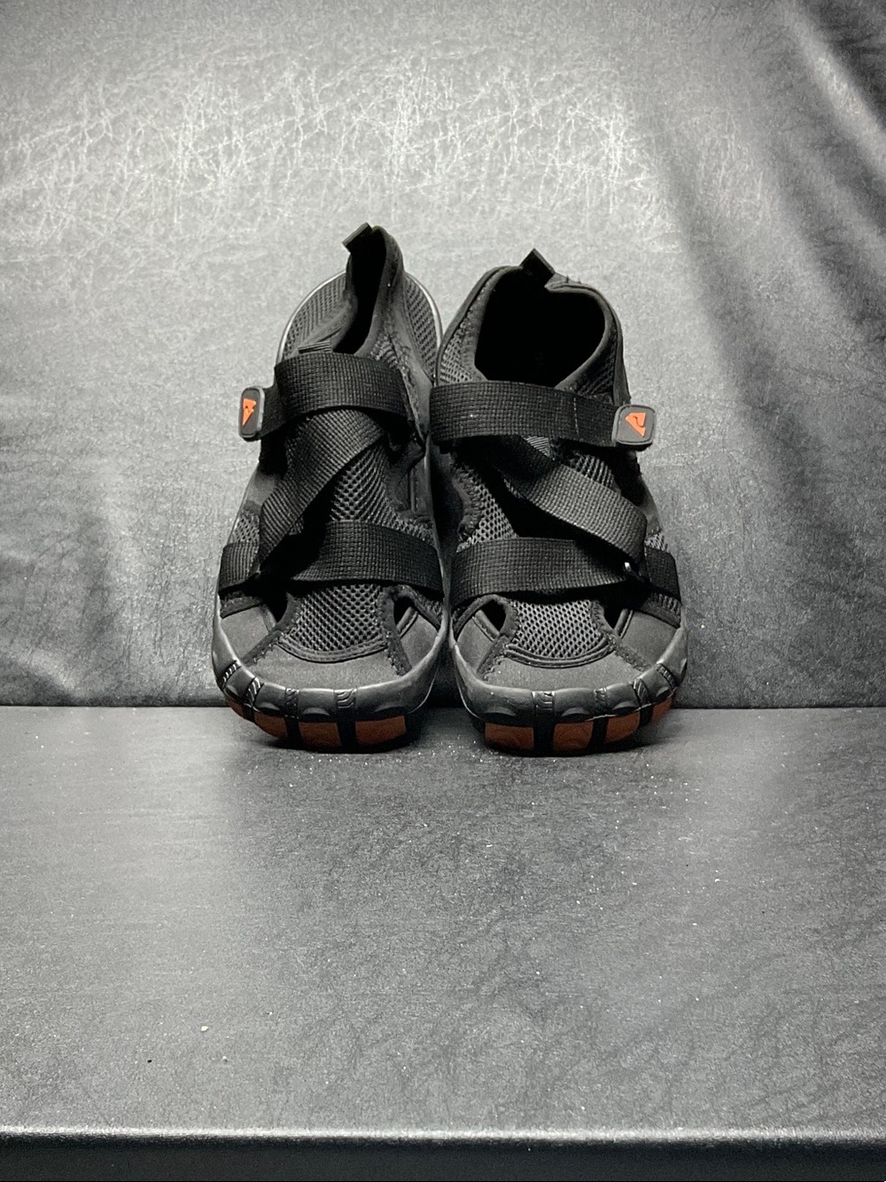 Ozark Trail Black Sport Sandals with Brown Accents